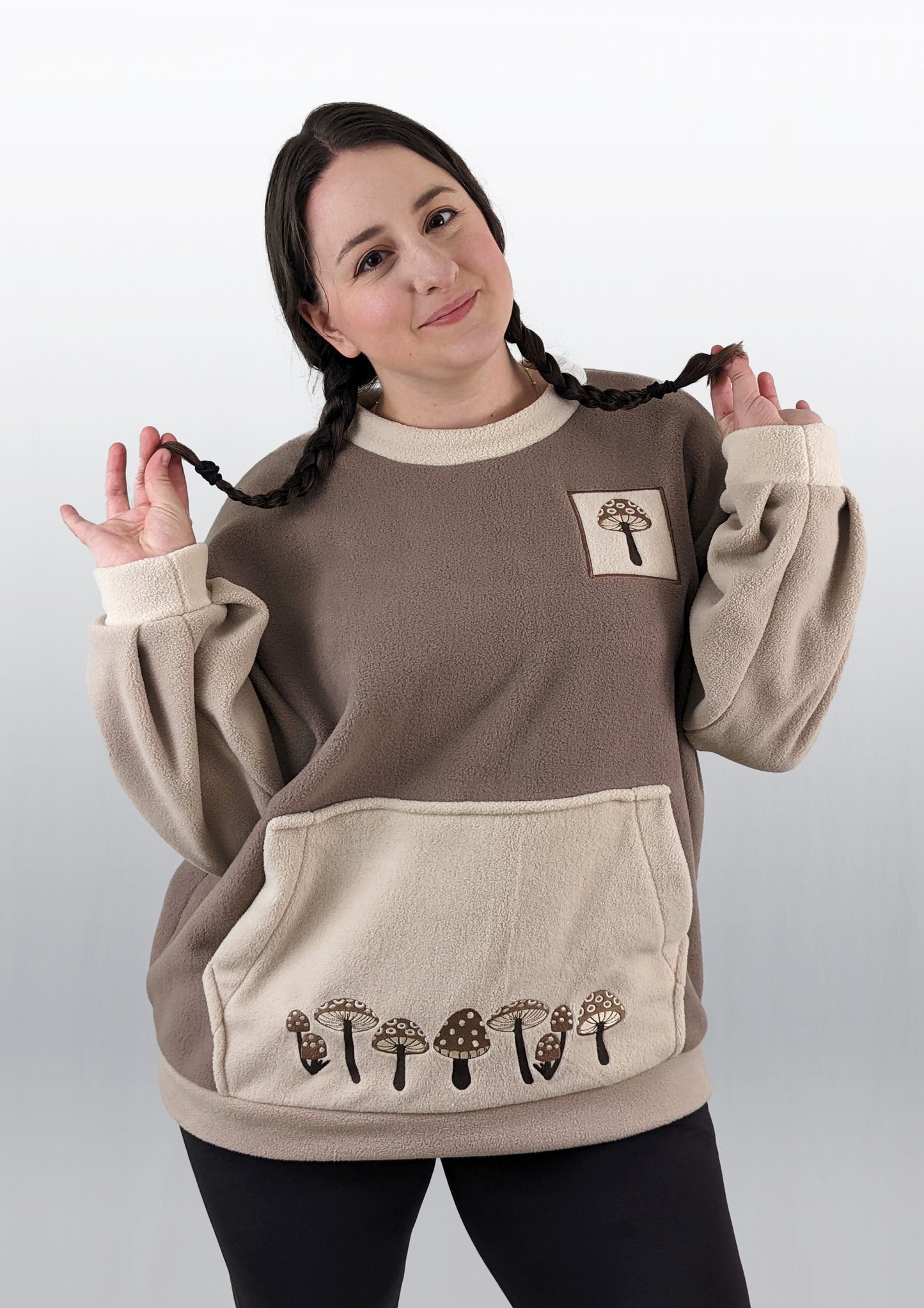 Mushy Mushroom Sweater in Brown