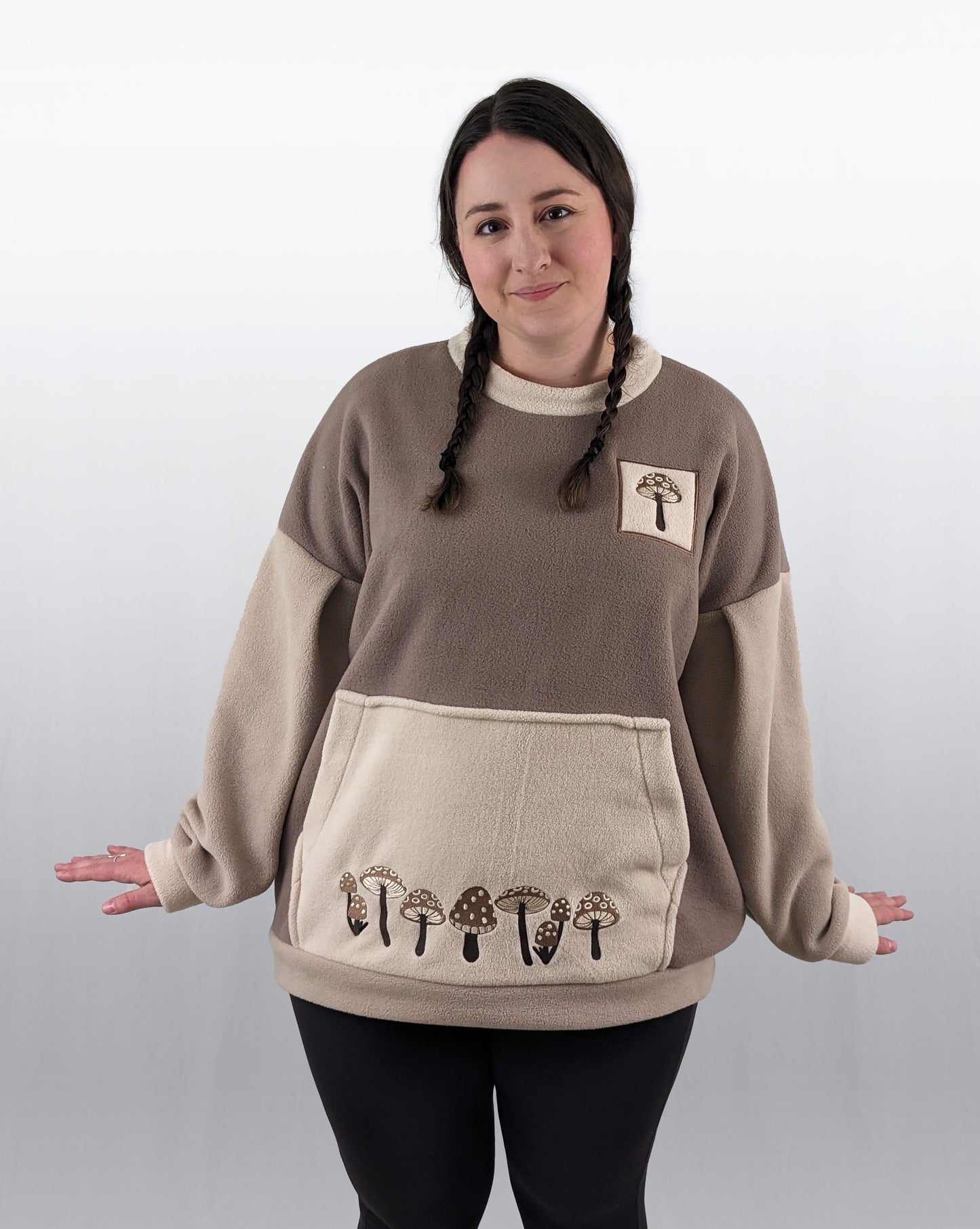 Mushy Mushroom Sweater in Brown