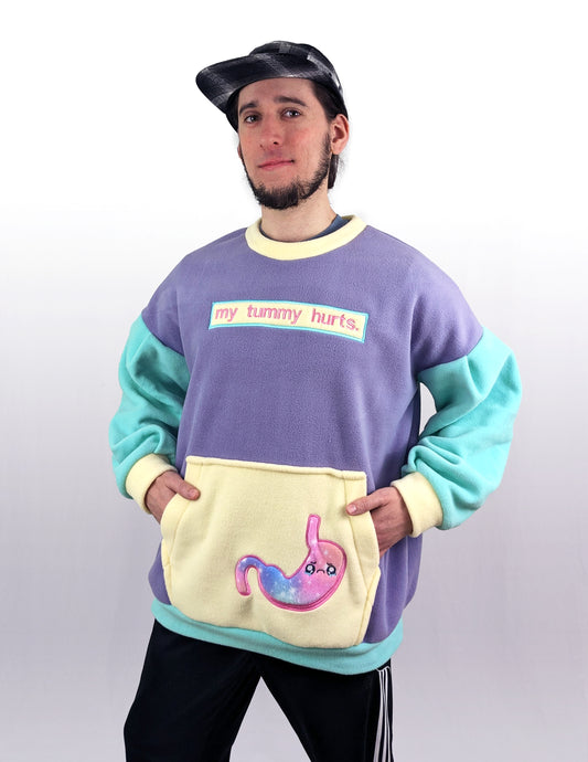 My Tummy Hurts Sweater in Pastel