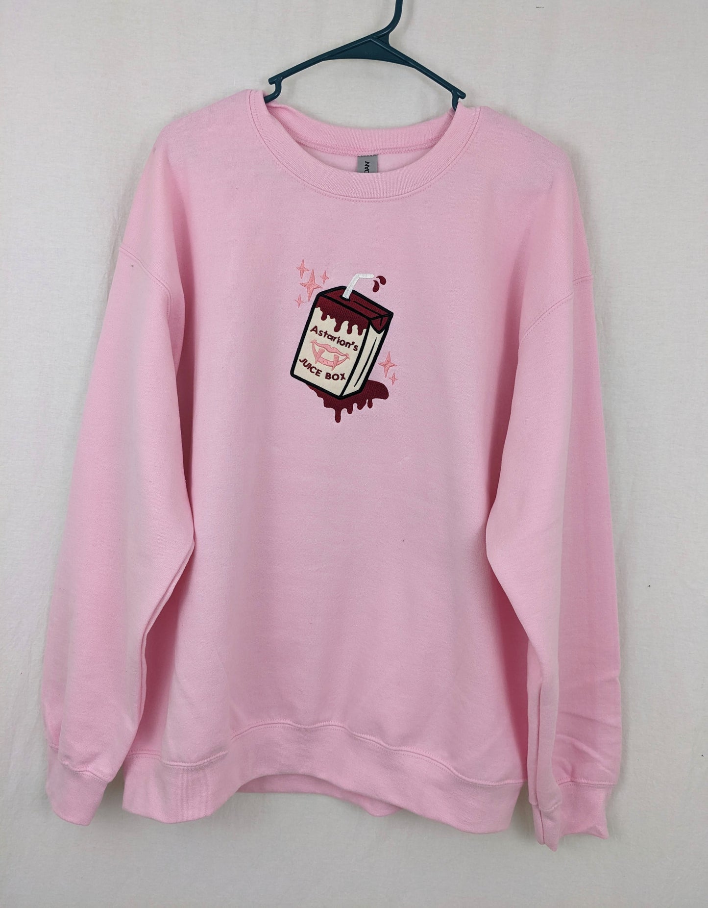 Astarion's Juice Box Crewneck in Pink