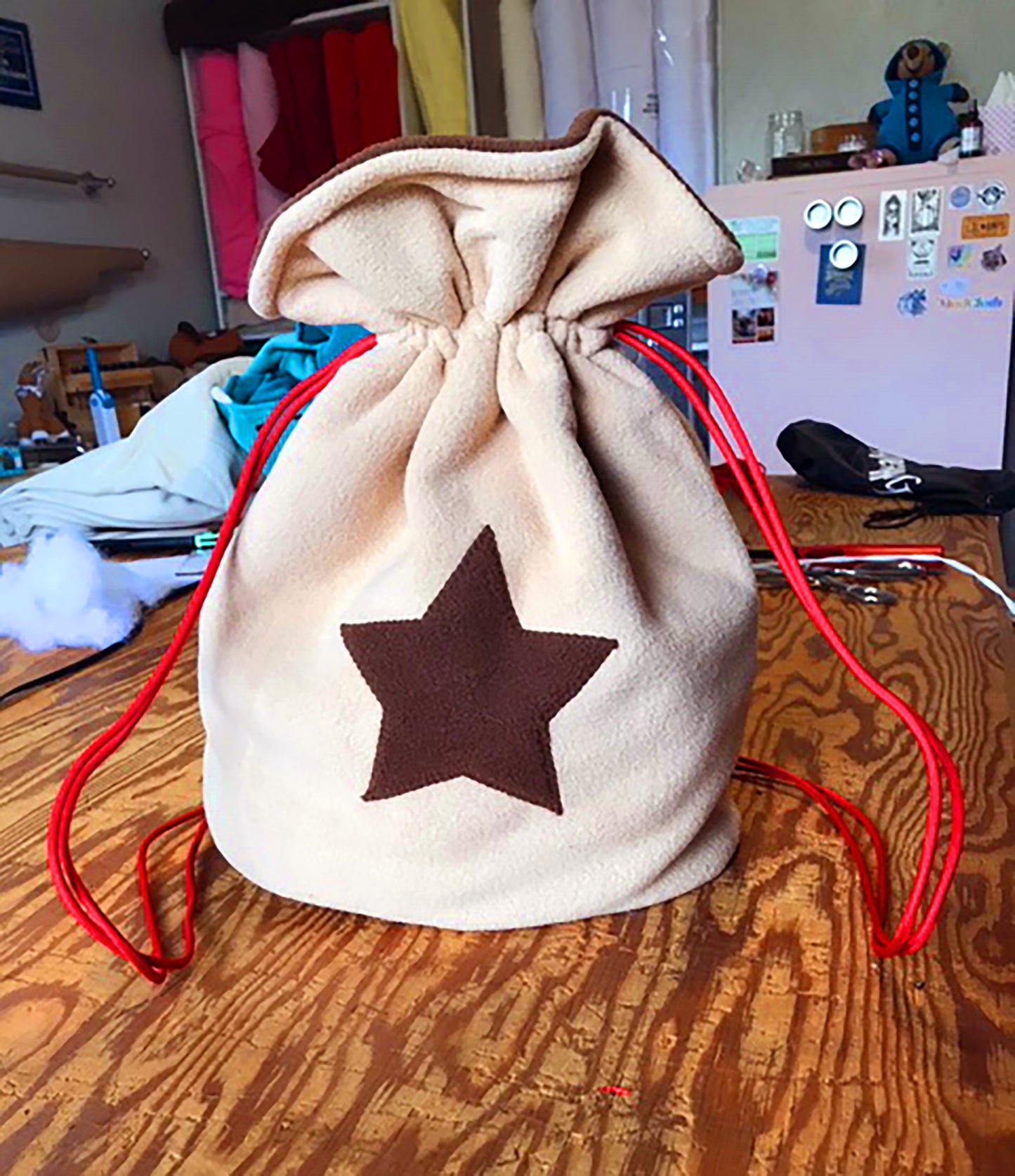 Bell Bag Drawstring Backpack