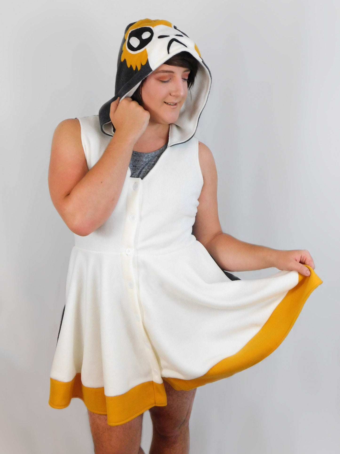 Porg Inspired Kigurumi Dress