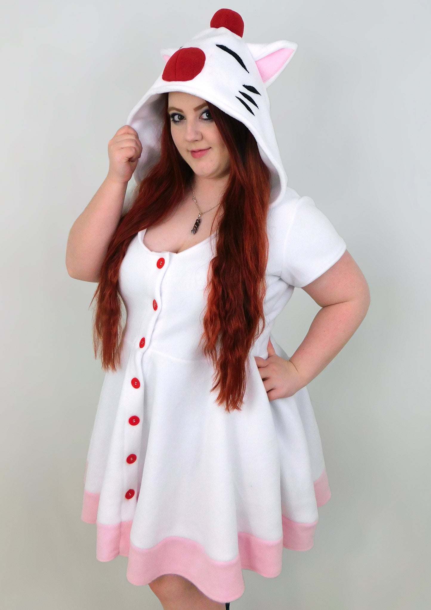 Moogle Inspired Kigurumi Dress