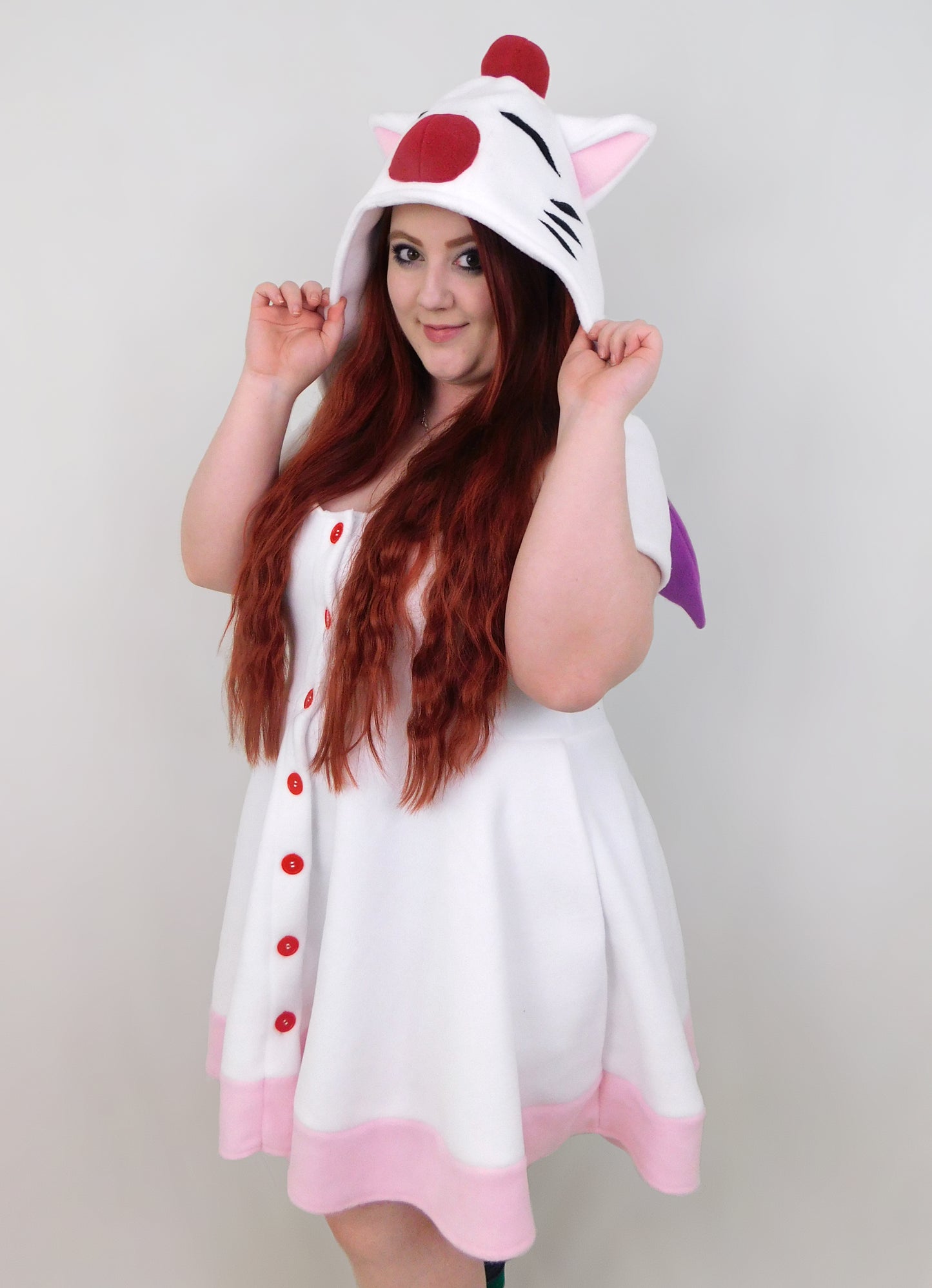 Moogle Inspired Kigurumi Dress