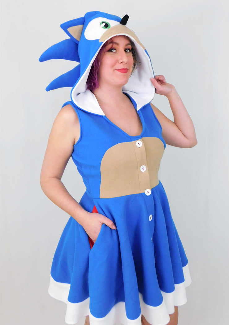 Sonic Inspired Kigurumi Dress