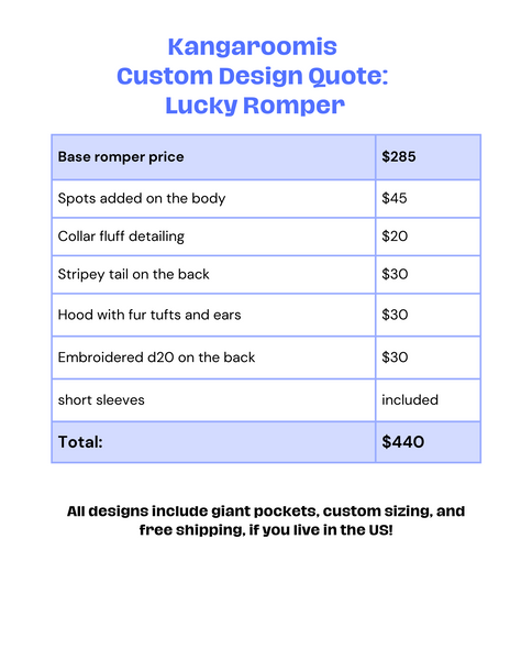 Custom Lucky Romper for Jacob