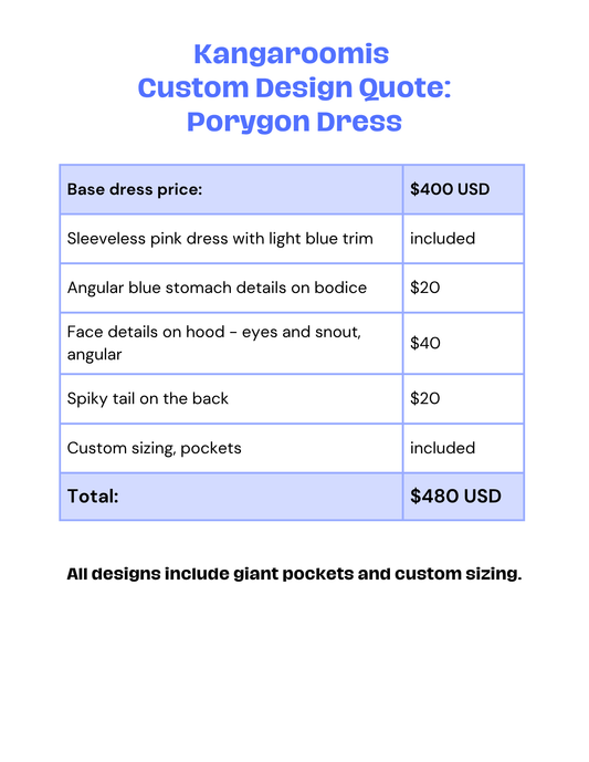 Custom Porygon Dress for Ayaka