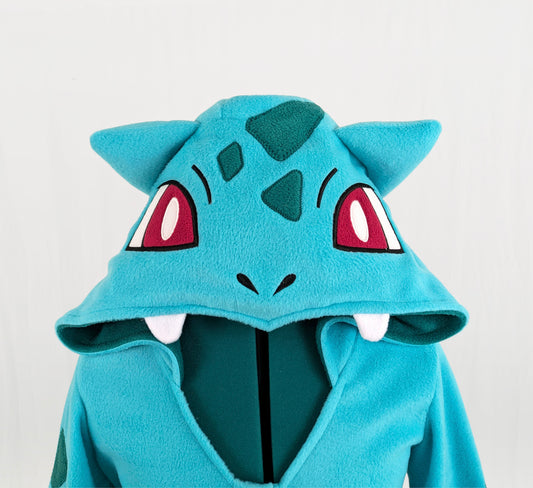 Bulbasaur Inspired Fleece Kigurumi Dress