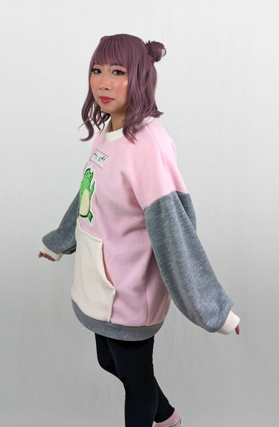 Frog Off Sweater in Pink