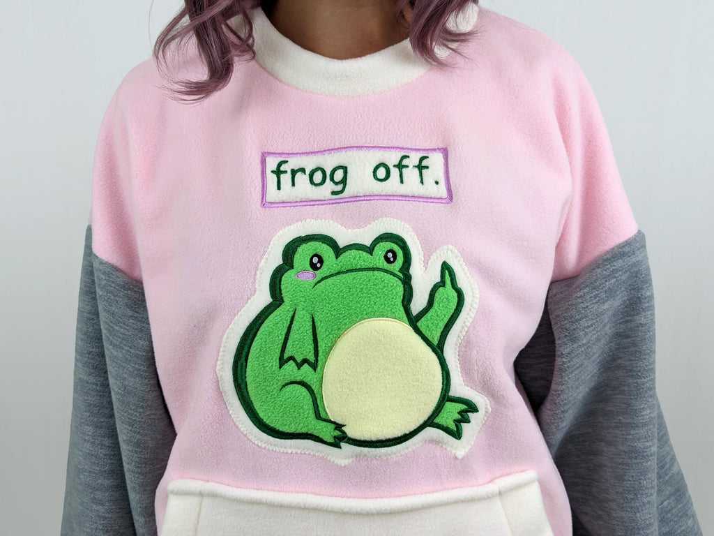 Frog Off Sweater in Pink – Kangaroomis