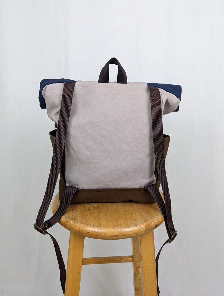 Grey hotsell canvas backpack