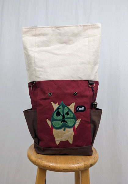Canvas Korok Backpack in Red