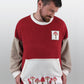 Mushy Mushroom Sweater in Red