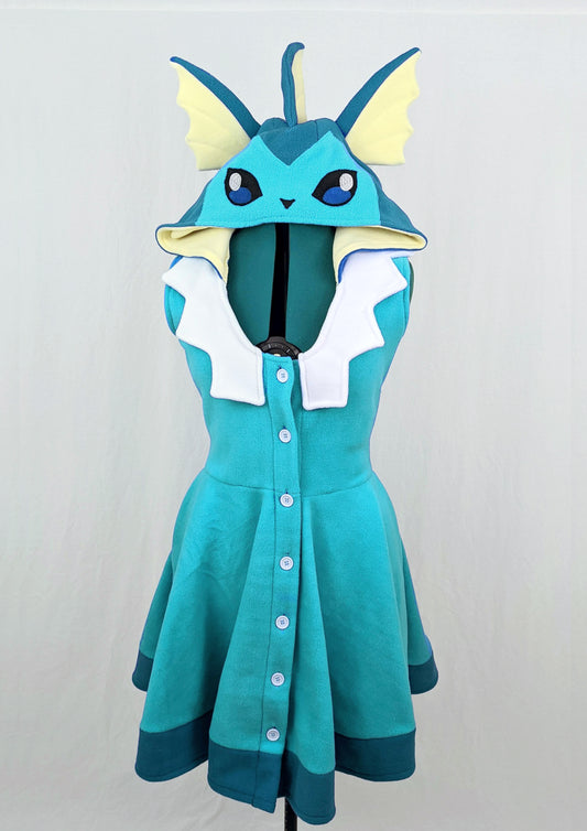 Vaporeon Inspired Kigurumi Dress