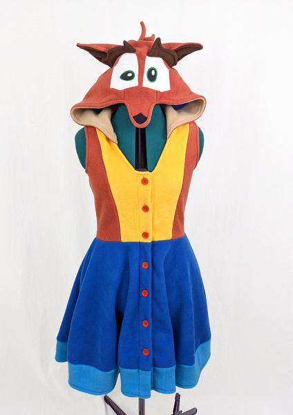 Crash Bandicoot Inspired Kigurumi Dress