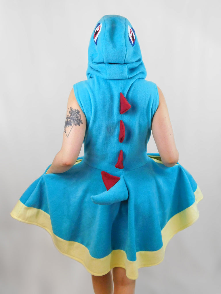 Totodile Inspired Kigurumi Dress 4X-Large (52-46-55) / Short Sleeves